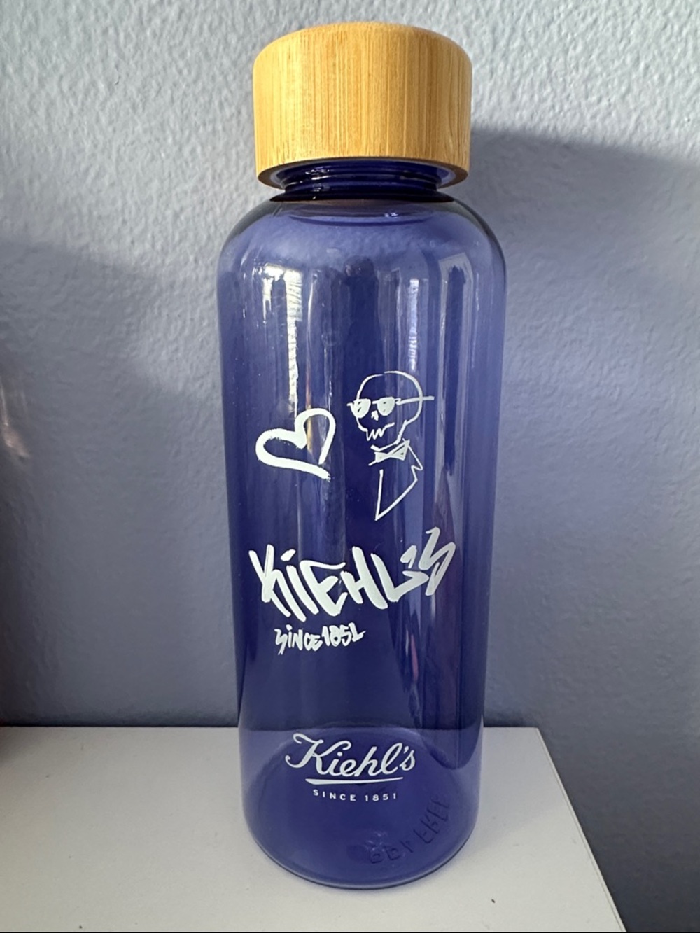 🎀Kiehl's Reusable Bottle with Bamboo Cap